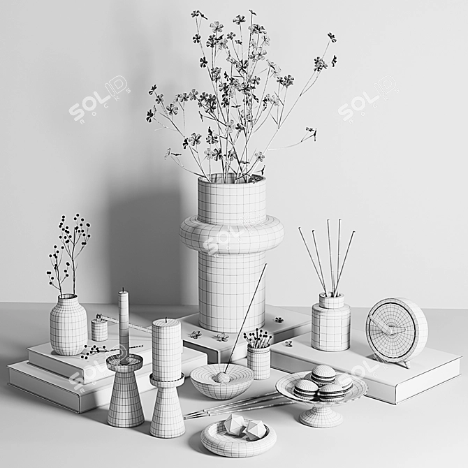 Elegance Collection: 3D Decor Set 3D model image 7