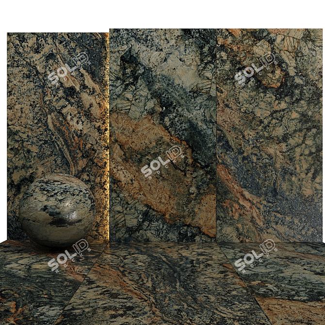 Luxury Marble Texture Set 014 3D model image 4