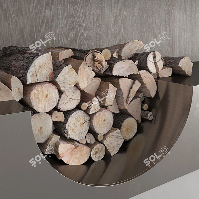 Romotop IMPRESSION Fireplace Wall Set 3D model image 3