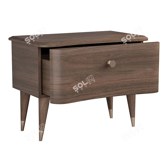 Nutty Marble Bedside Table 3D model image 2