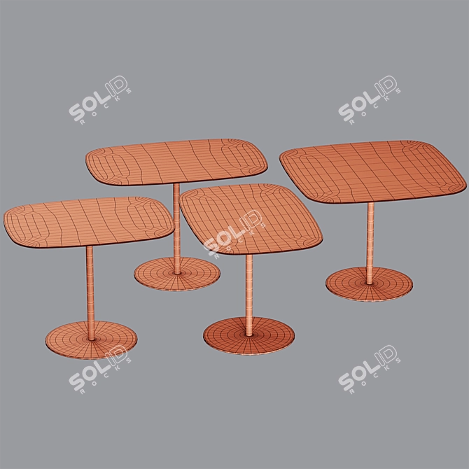 Modern Floyd Table Living Divani 3D model image 7