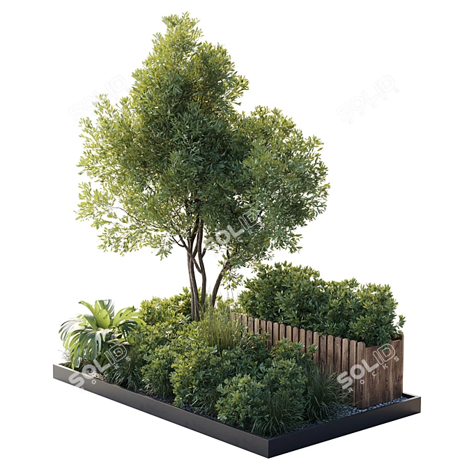 Outdoor Garden Plants Box Set 3D model image 1