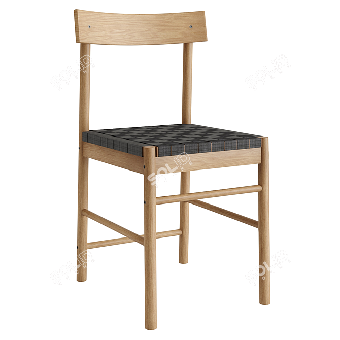  Scandinavian Style Nackanäs Chair 3D model image 1