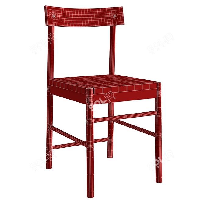  Scandinavian Style Nackanäs Chair 3D model image 2