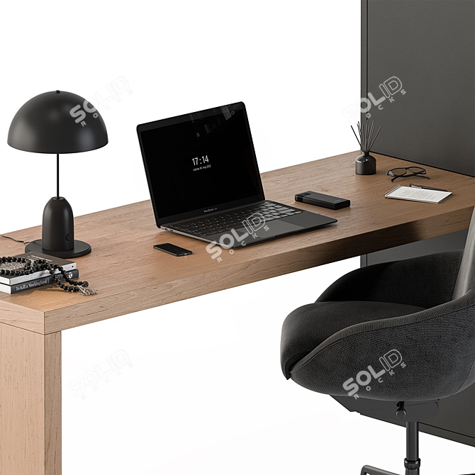 Modern Office Furniture Set 3D model image 2