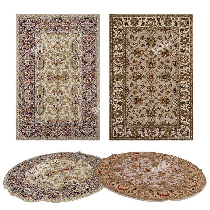 Versatile Rug Set for 3D 3D model image 1