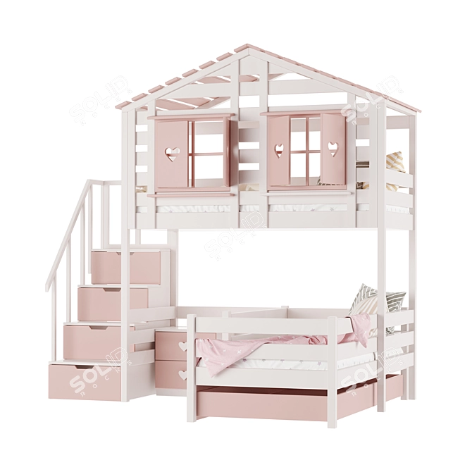 Kids Furniture Easy Edit Models 3D model image 3