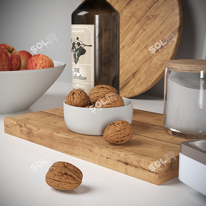 2018 Kitchen Accessories 3D Model 3D model image 3