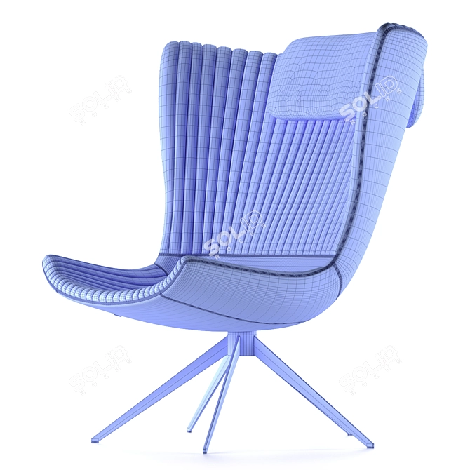 Elegant Colibri Dining Chair 3D model image 4