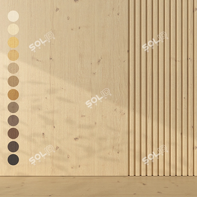 Premium Oak Textures Pack 3D model image 1