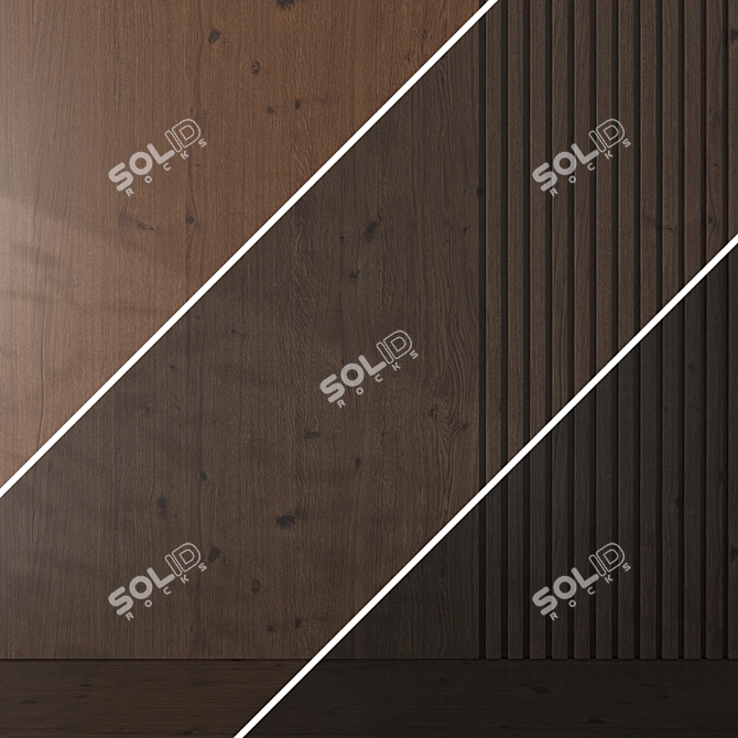 Premium Oak Textures Pack 3D model image 5