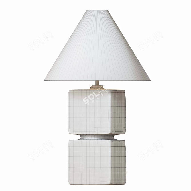  Handcrafted Ceramic Talis Table Lamp 3D model image 3