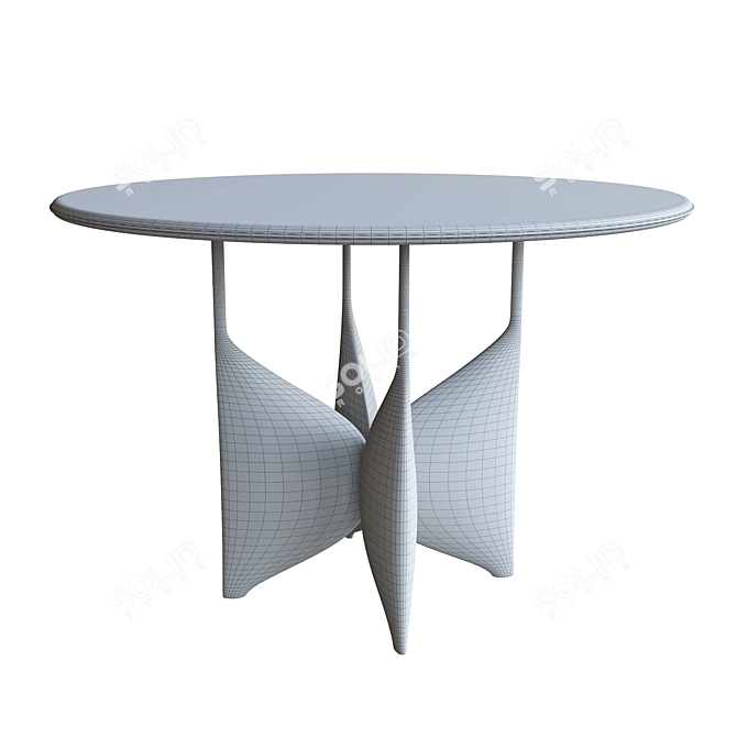 Shagreen Bronze Breakfast Table 3D model image 4