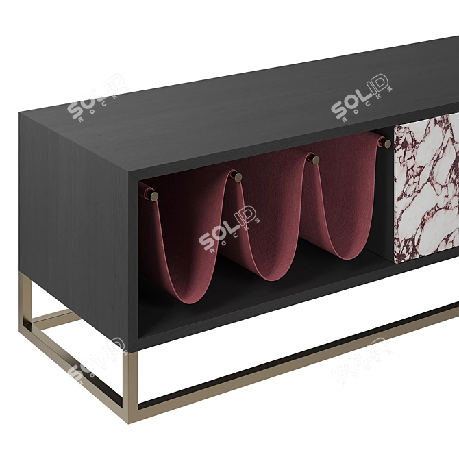 Luxury TV Stand Aston Martin 3D model image 2