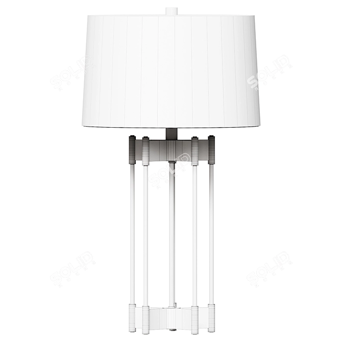 Modern Desk Light Fixture 3D model image 2