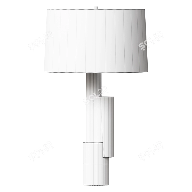 Artisanal Pepperdine Table Lamp 3D model image 2