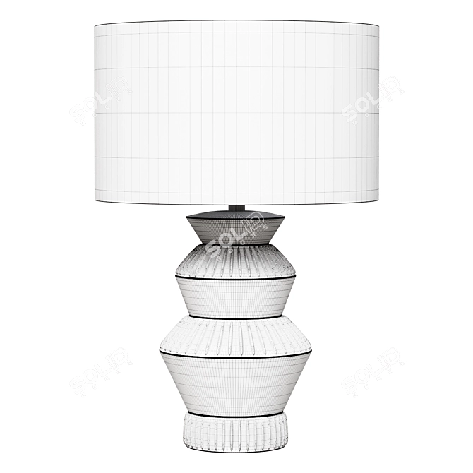 Ogden Lamp: Elegant Table Fixture 3D model image 2