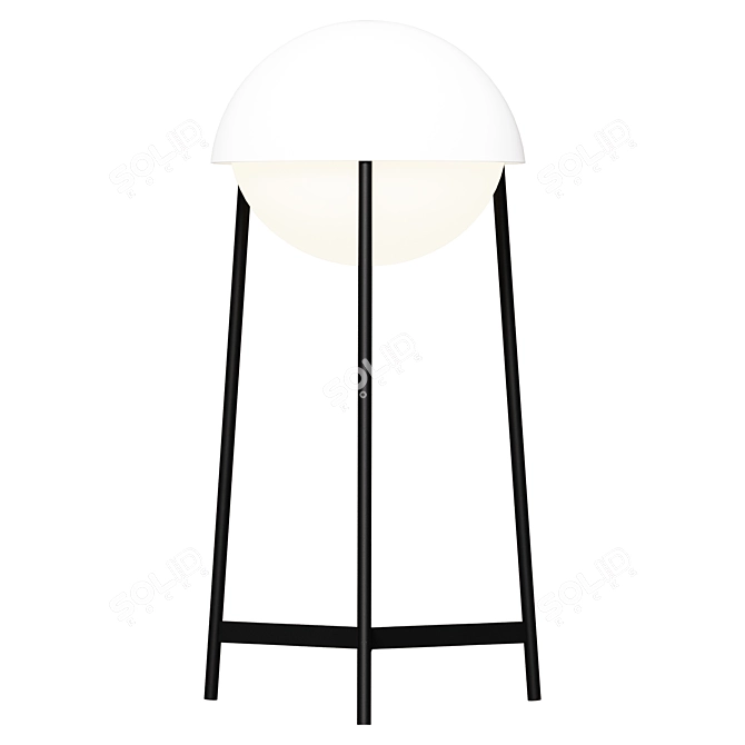 Modern Glaze Table Lamp 3D model image 1