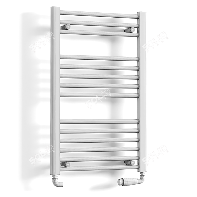 Stylish Bathroom Towel Rail 3D model image 3