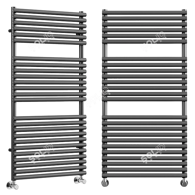 VULCANO T Towel Rail Options 3D model image 1