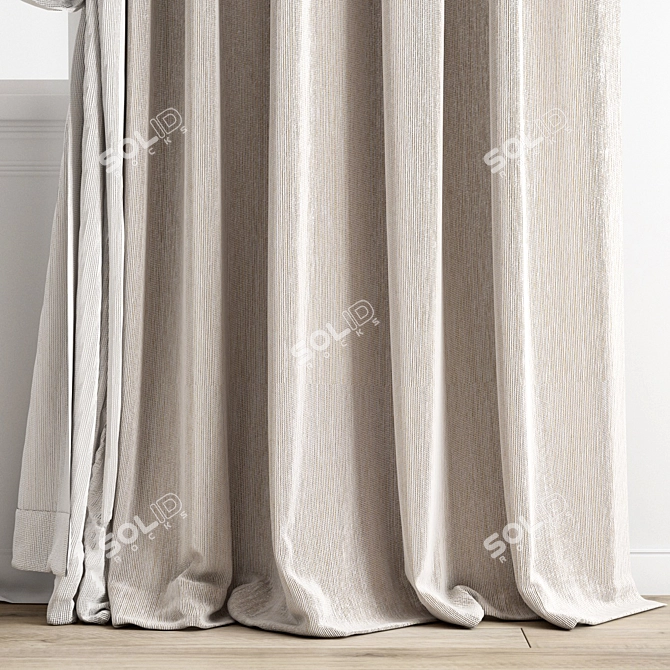 Polygonal Curtain Model Archive 3D model image 2