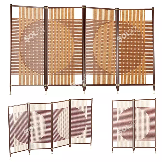 POLTRONA FRAU Deluxe Room Divider 3D model image 1