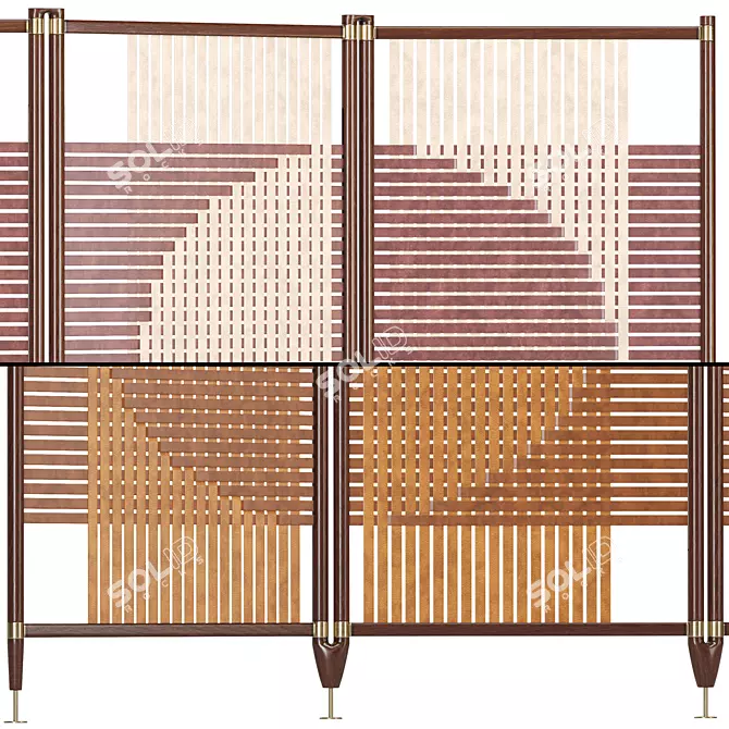 POLTRONA FRAU Deluxe Room Divider 3D model image 2