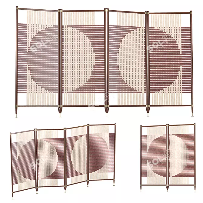 POLTRONA FRAU Deluxe Room Divider 3D model image 3