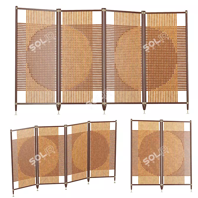 POLTRONA FRAU Deluxe Room Divider 3D model image 4