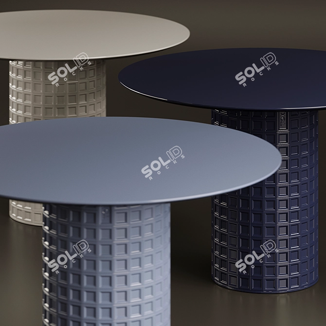 Modern Clinker Dining Tables Transformation 3D model image 2