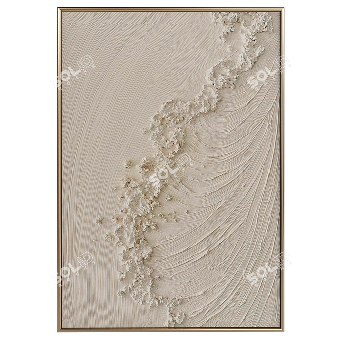 Modern Abstract Painting Set 3D model image 4