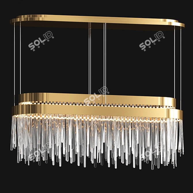 Luxxu Babel Snooker Suspension Chandelier 3D model image 3