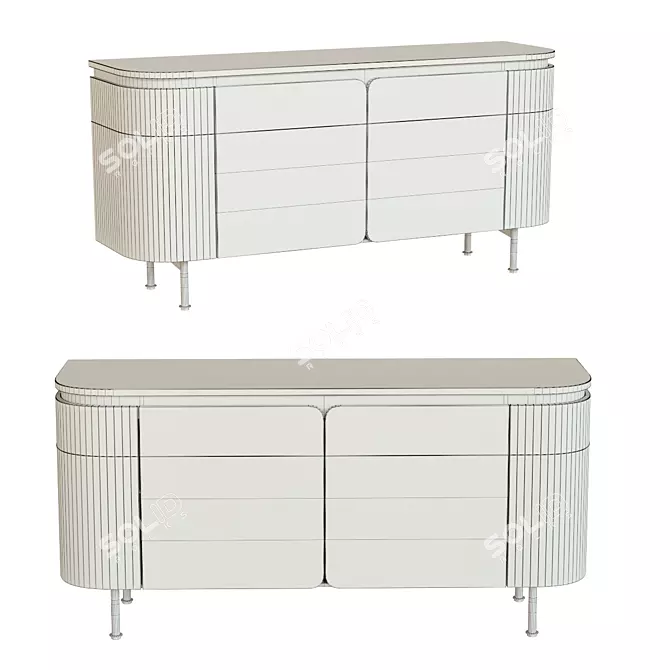 elegant Grace sideboard in Kare 3D model image 3