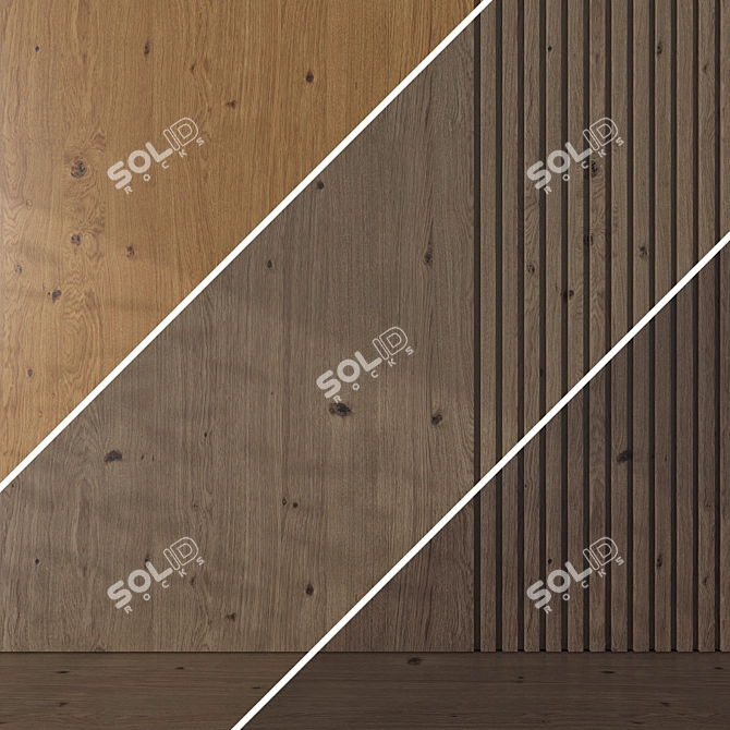 Oak Wood Texture Pack 095 3D model image 4