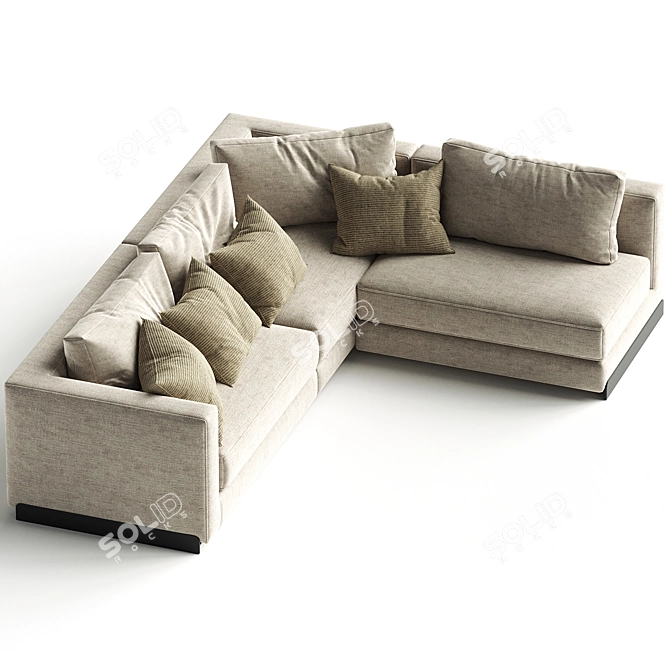Rendez Vous Modern Sectional Sofa 3D model image 2
