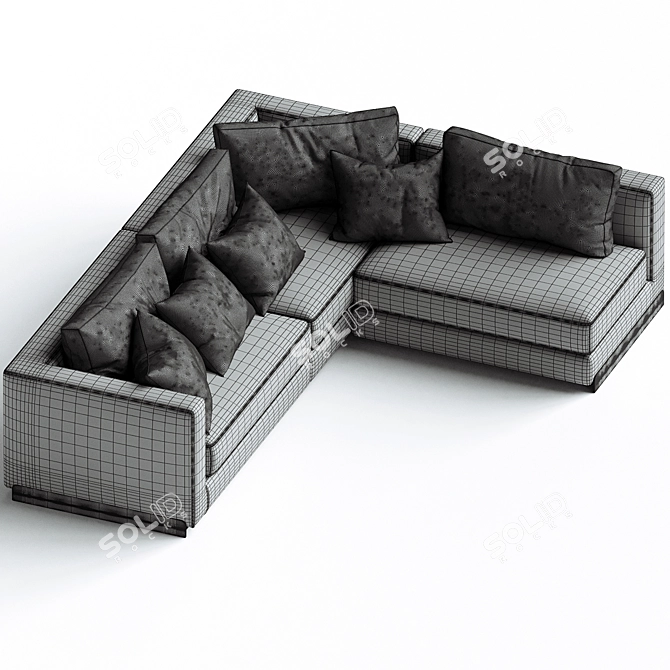 Rendez Vous Modern Sectional Sofa 3D model image 3