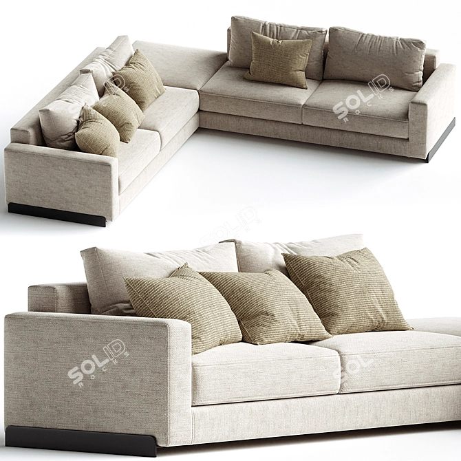  Modernist Arflex Rendez Vous Ensemble 3D model image 1