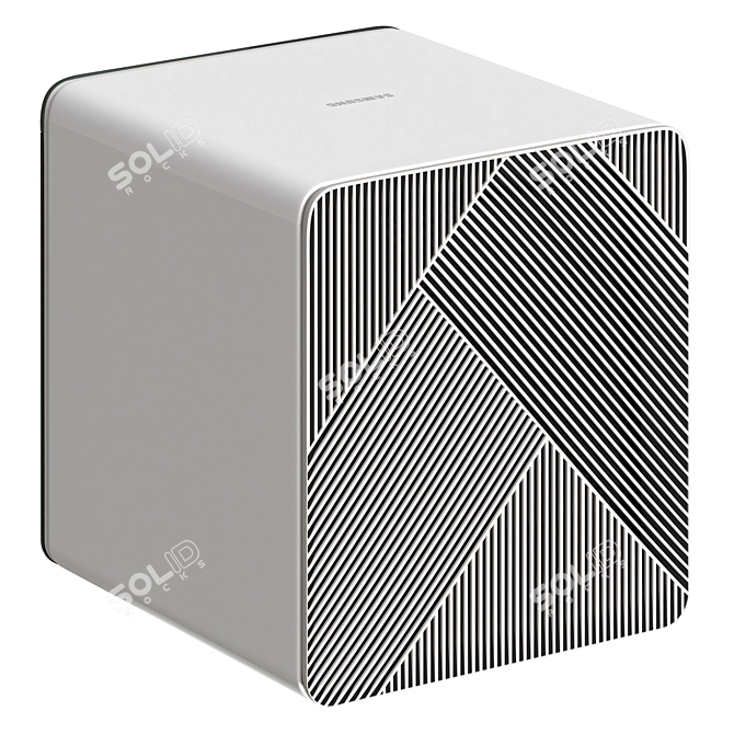 Customizable Forest Green Cube Air Purifier 3D model image 3