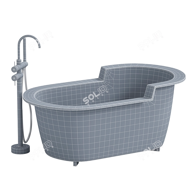 Modern LivingTec Bathtub Ofelia 3D model image 3