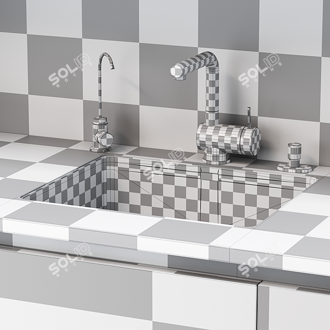 Modern Kitchen Set | Detailed Design 3D model image 6