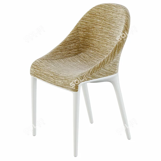 Kartell Eleganza Ela Chair Set 3D model image 9