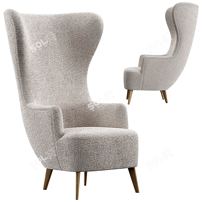 TOMY Armchair Sofaclub Furniture 3D model image 1
