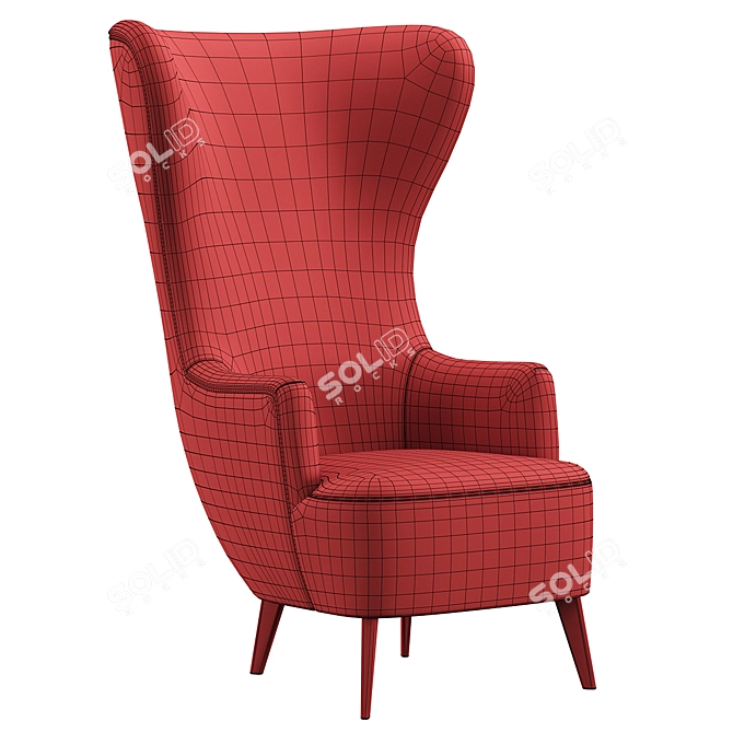 TOMY Armchair Sofaclub Furniture 3D model image 6