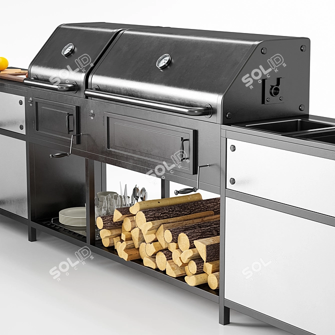 Grill 3D Models Bundle 3D model image 2