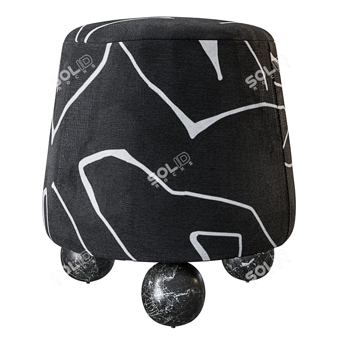 Isac Ottoman by Corner Design 3D model image 2