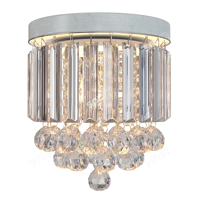 Modern Crystal Mini Chandelier 3D model image 2