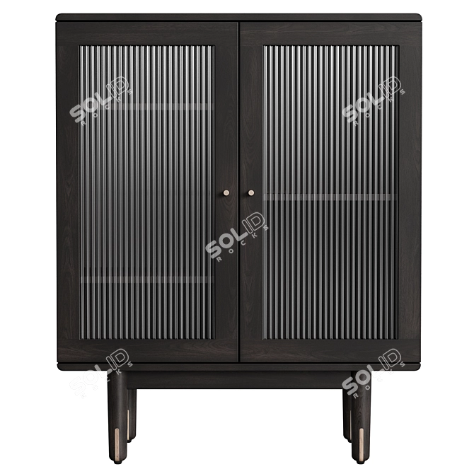 Naomi Showcase Cabinet by Dantone Home 3D model image 2