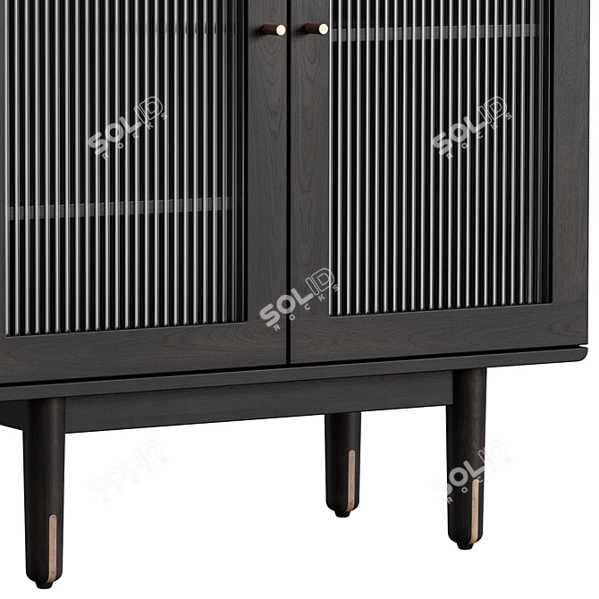 Naomi Showcase Cabinet by Dantone Home 3D model image 4