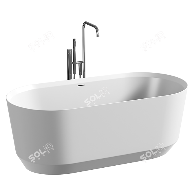 Stylish VENET Bathtub: Acquabella Elegance 3D model image 1