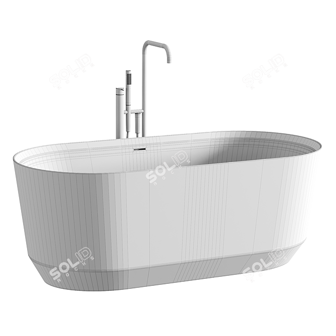 Stylish VENET Bathtub: Acquabella Elegance 3D model image 3